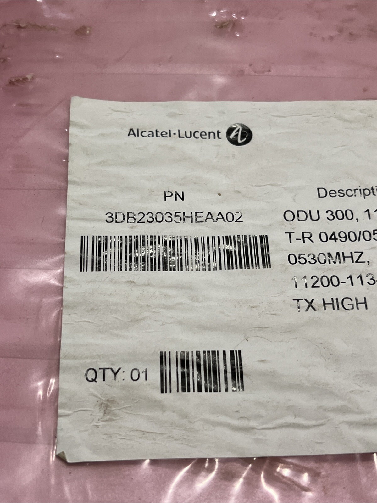 NEW SEALED ALCATEL-LUCENT ODU 300 3DB23035HEAA02 11GHZ TX HIGH HP 490 500 530