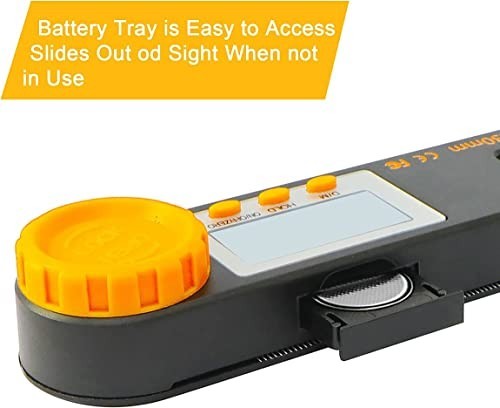 7" Digital Angle Finder Protractor Tool - 0-360° LED Level with Bubble & Ruler