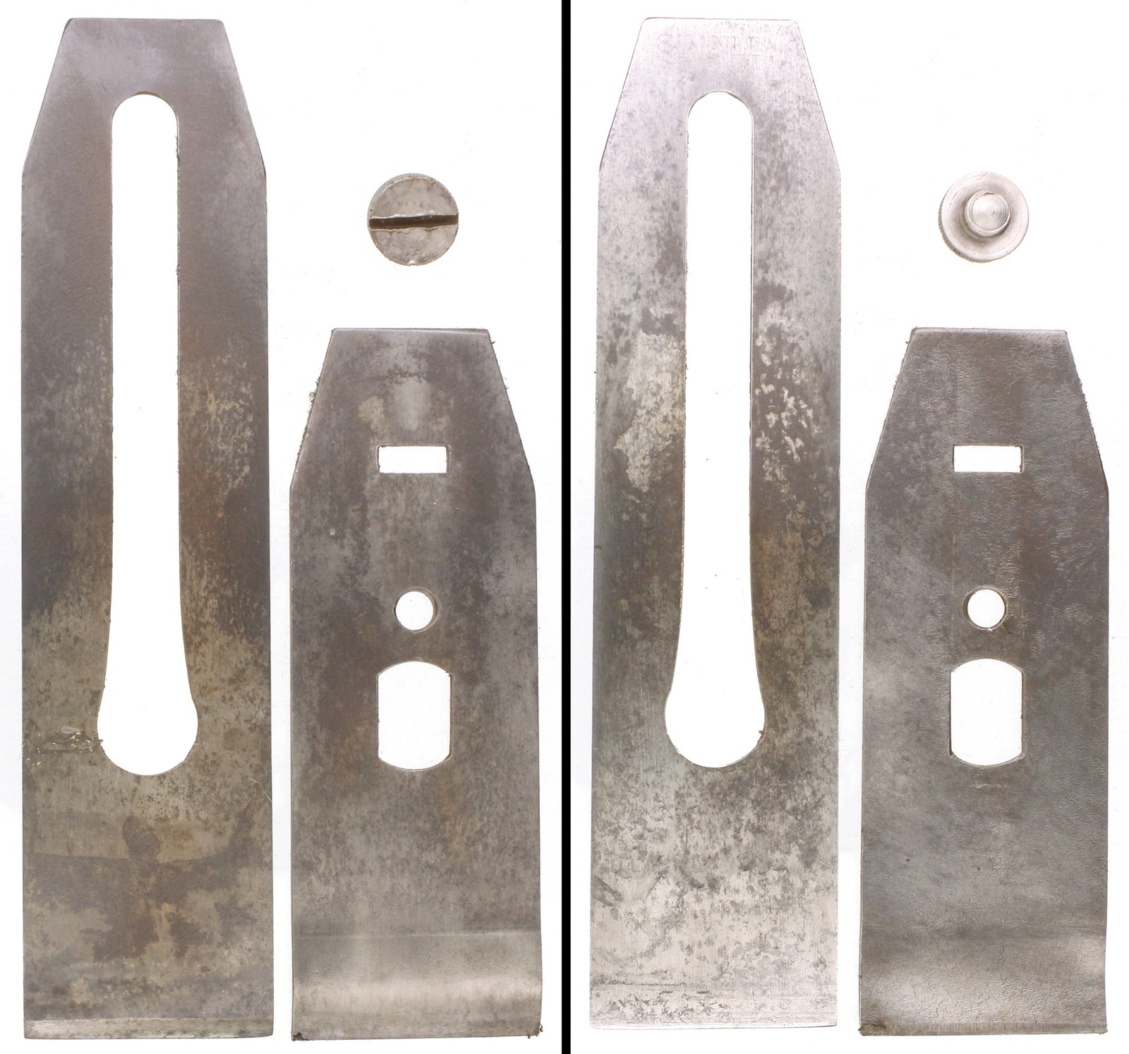 Orig. Iron & Chip Brkr. for No. 3, 5 1/4 Stanley Plane-Block Letter-mjdtoolparts