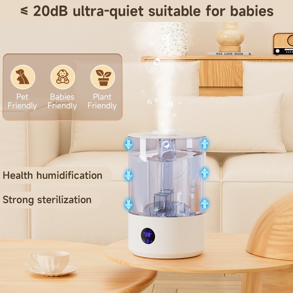 Humidifiers 7.8L Cool Mist Top Fill Essential Oil Diffuser W/ UV sterilization