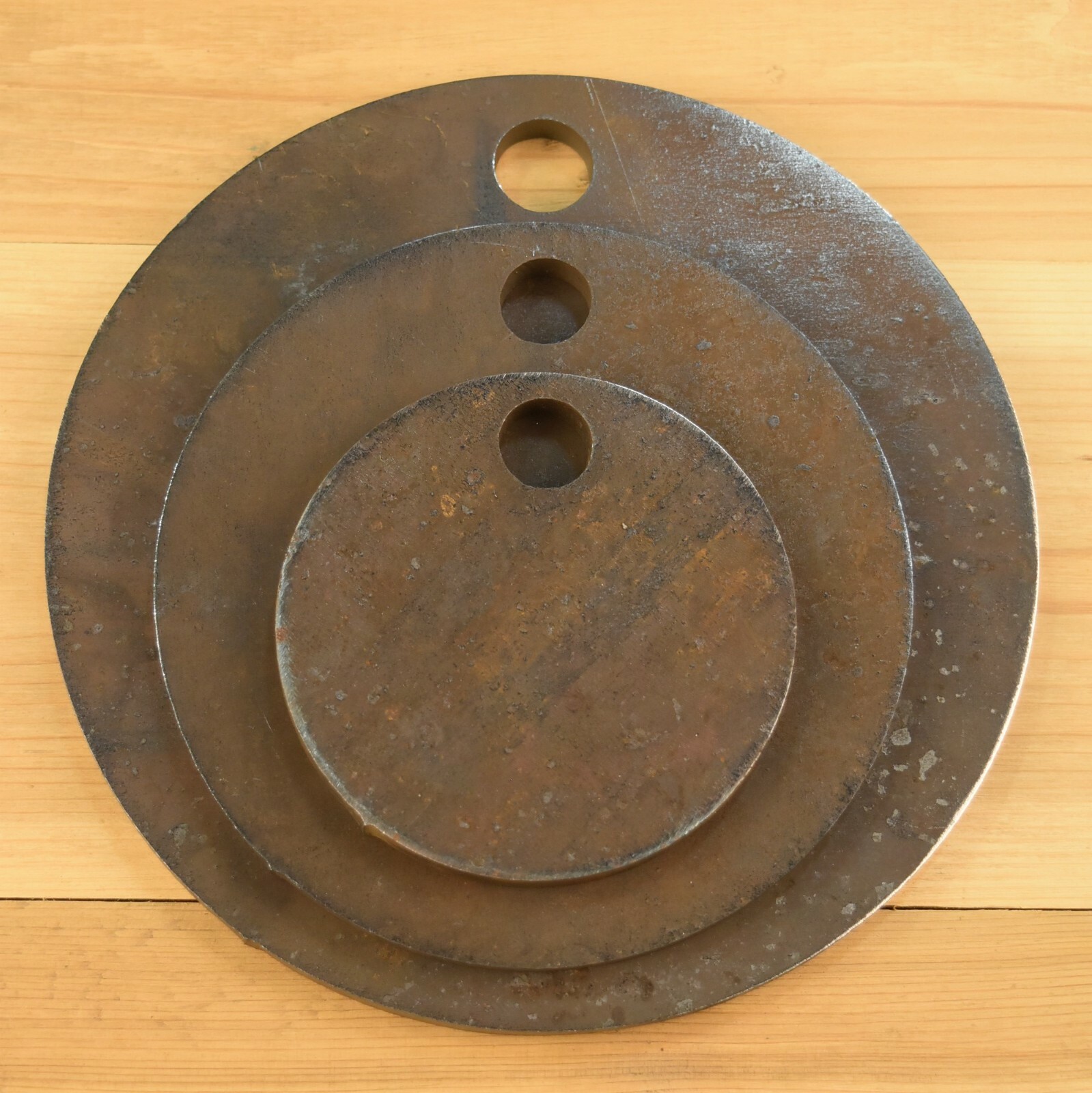3/8" Thick AR500 Shooting Targets 4" 6" 8" Circles Set of THREE