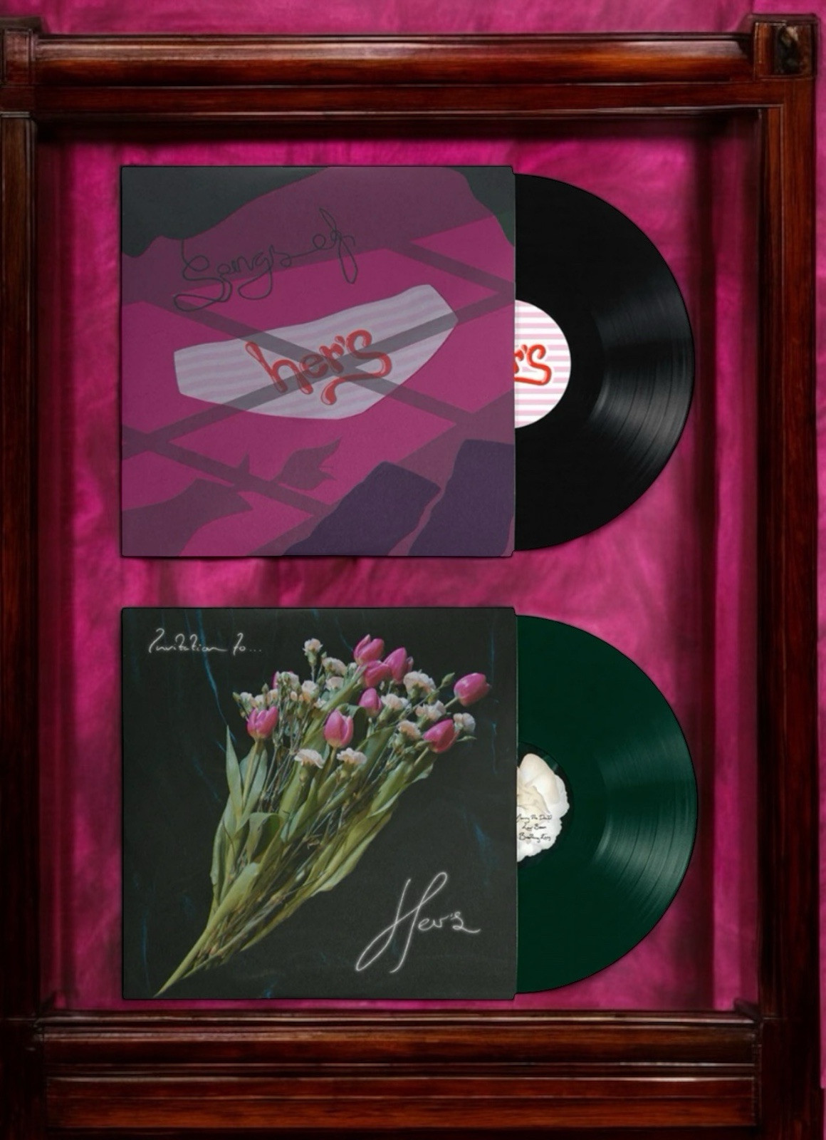 Her’s “Songs Of Hers/Invitation To Hers” Vinyl LP Set Black/Swamp Green SOLD OUT
