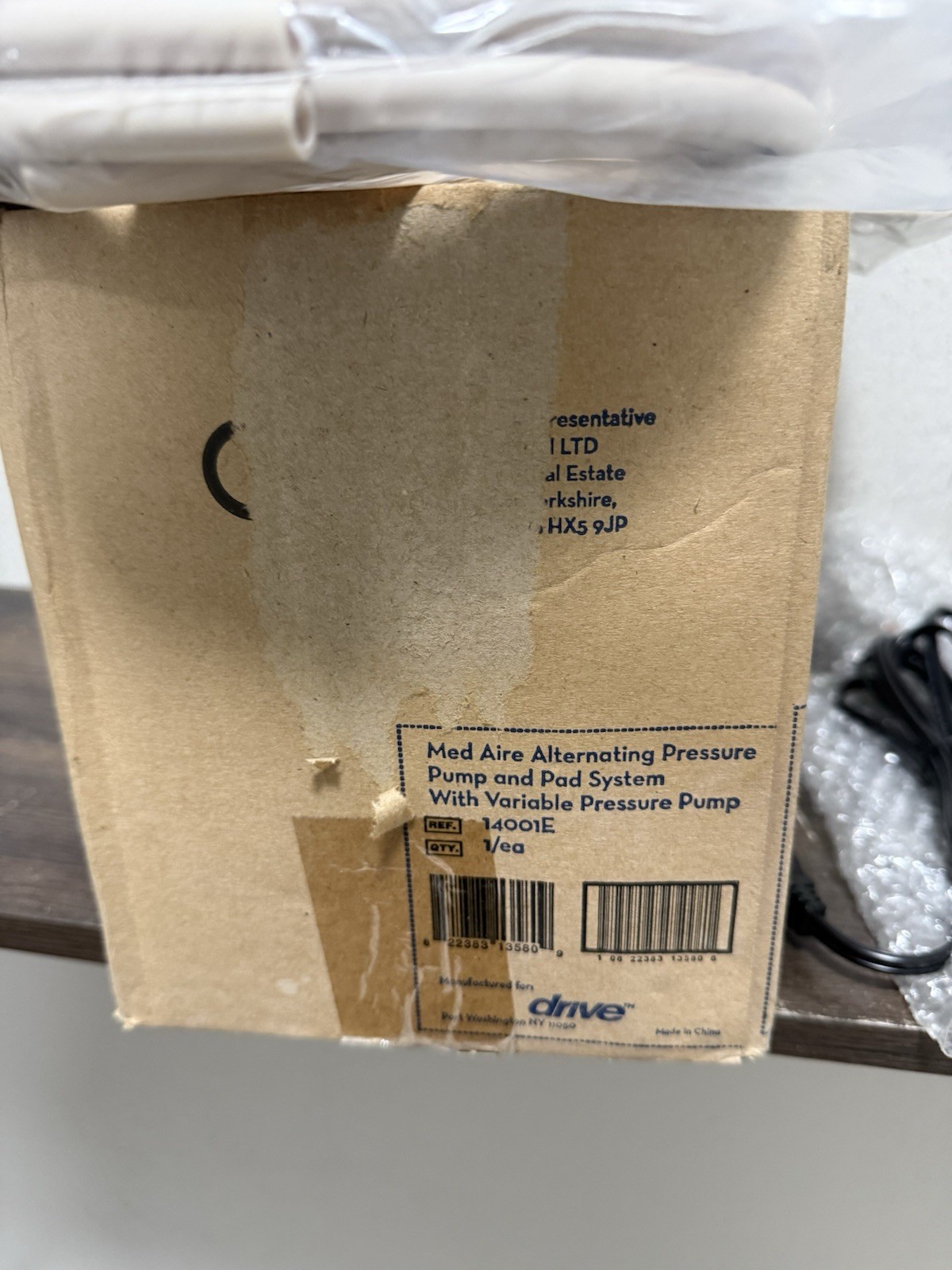 Drive Med Aire Variable Pressure Pump System 14001E With Mattress Pad NOS