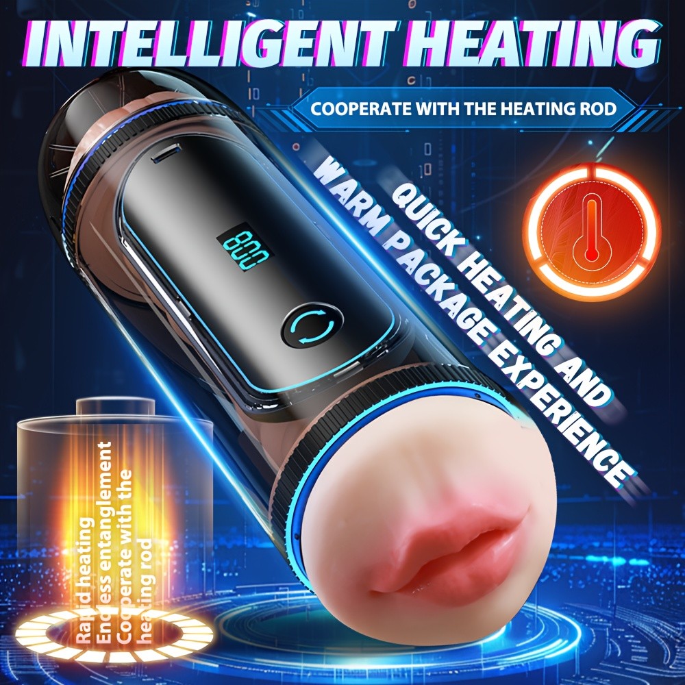 Male Masturbator Penis Endurance Exercise Vibrator Stroker Sucking Masturbator