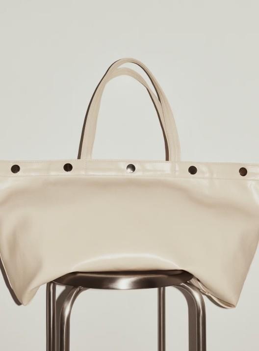 NWT H&M Coated Canvas Tote Bag