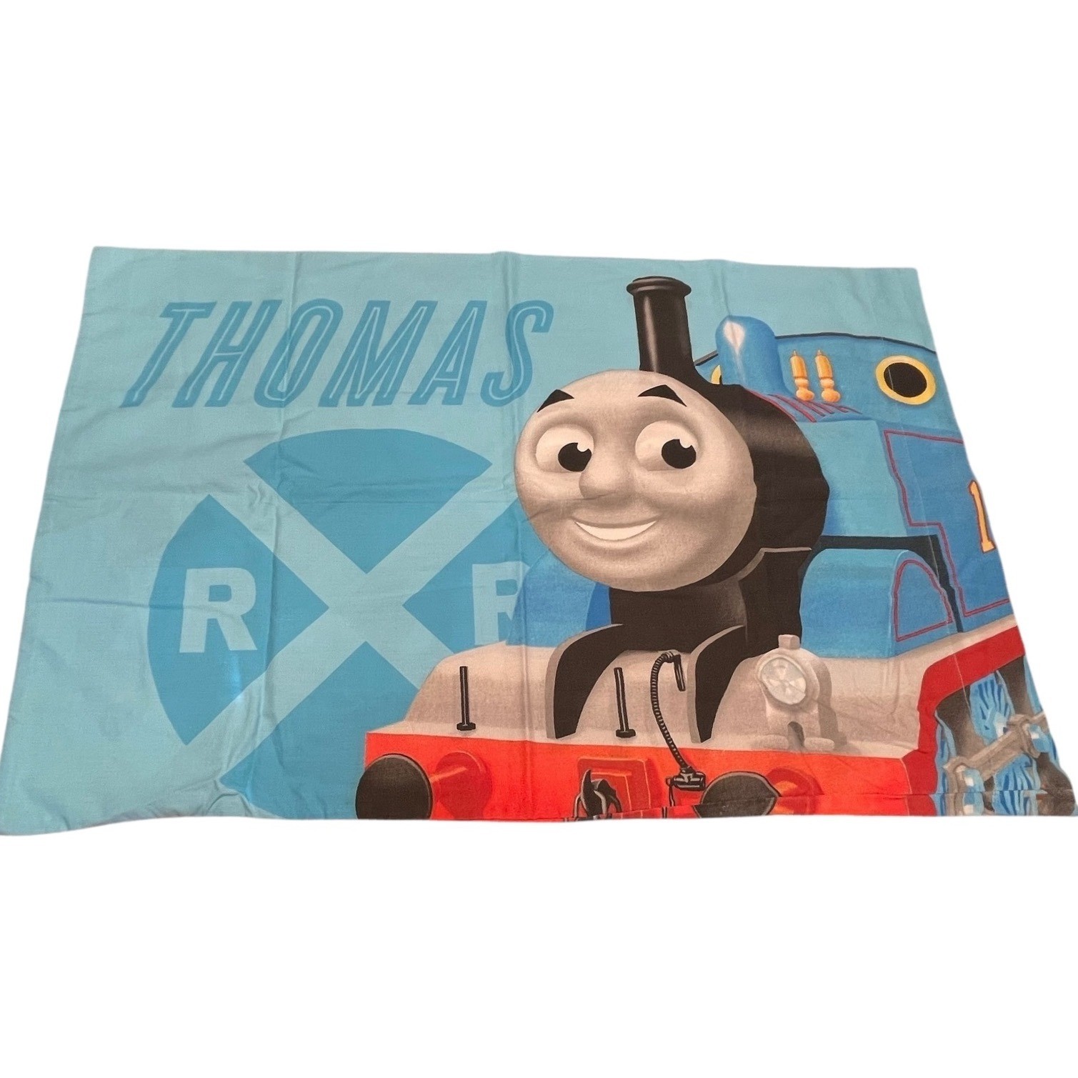 Thomas and Friends Pillowcase Standard Size Kids Bedding Blue Train 2011 Train