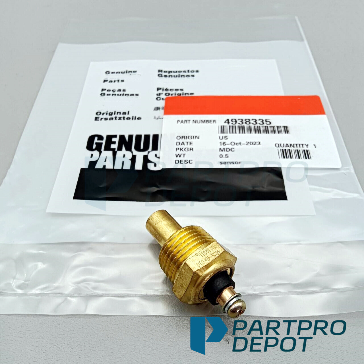 OEM Temperature Sensor 4938335 for Cummins Engine 4BT 6BT US