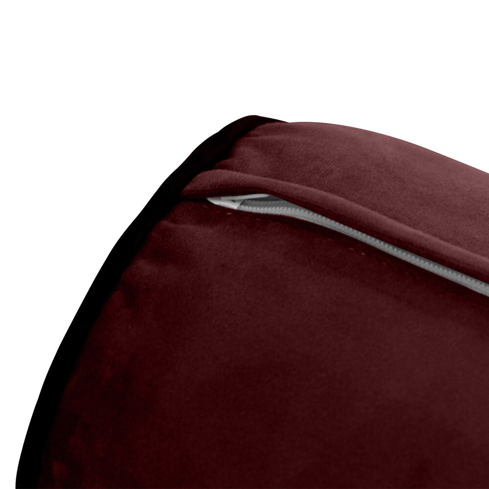 SLIPCOVER ONLY Contrast Twin Style V4 Velvet Indoor Daybed Bolster Cushion AD368