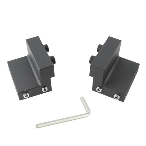 2PCS 40x50mm Black Barn Door Stopper Sliding Door Hardware Flat Track Roller