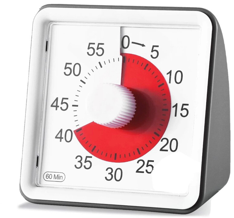 60 Minute Visual Timer - Class or Meeting Countdown for Kids and Adults