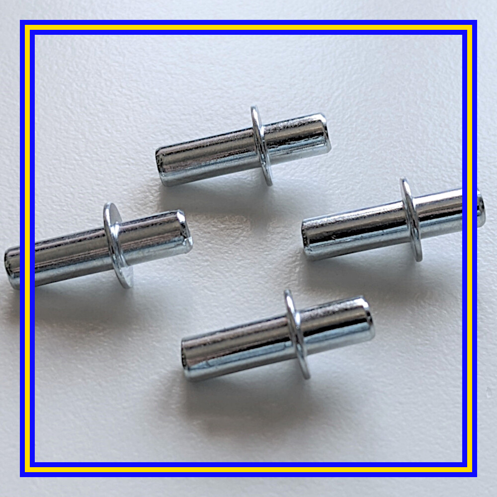 104171 X 4 IKEA HEMNES Shelf Support Pins Plugs Fixings Brackets - Silver metal