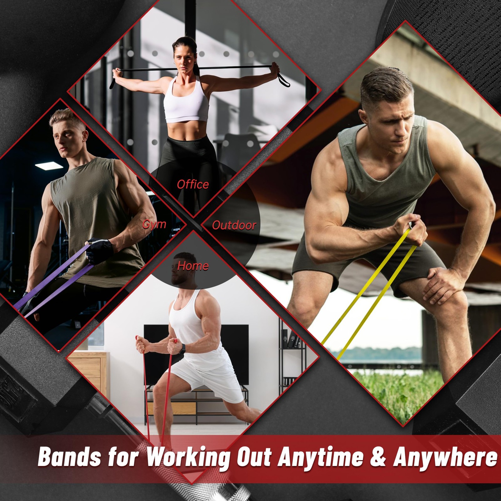 Pull Up Assistance Bands, 5-level Resistance Bands For Working Out, Pull Up