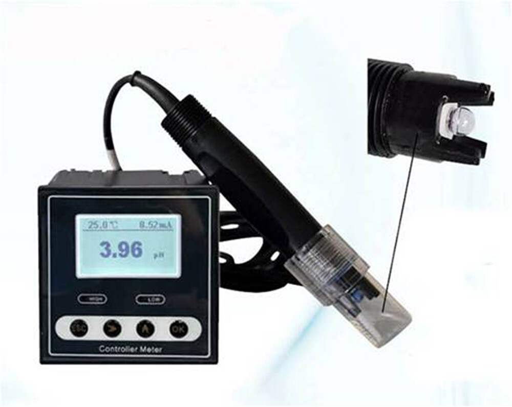 Online PH Controller Meter with Range 0–14pH Accuracy ±0.02pH Resolution 0.01pH