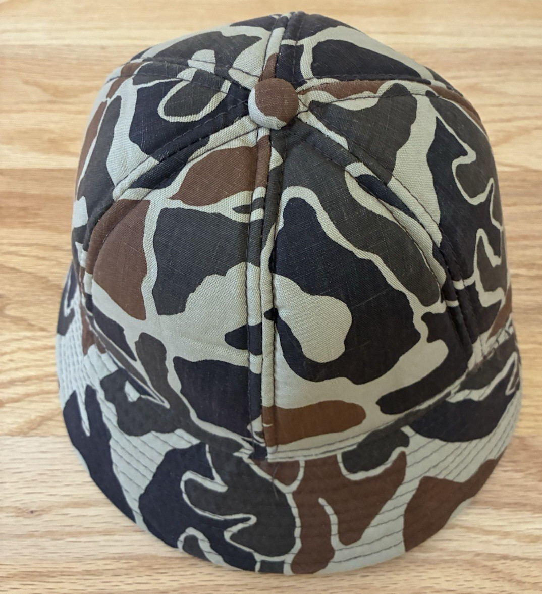 VTG Woodland Camo Jones Hunting Cap Bucket Hat M Korea Foam Insulated Ear Flaps