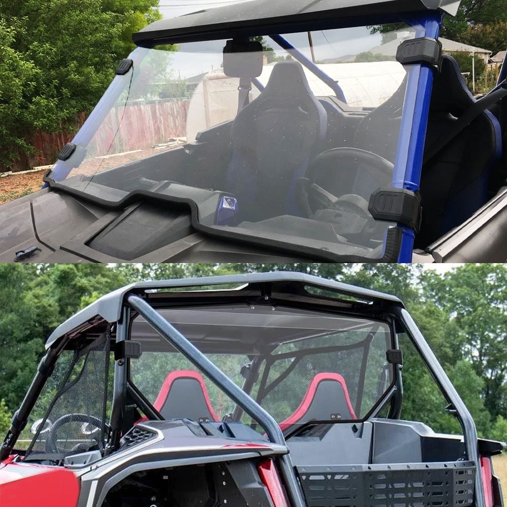 Full Front + Rear Windshield Clear For Honda Talon 1000x 1000r 1000x4 2019-2025