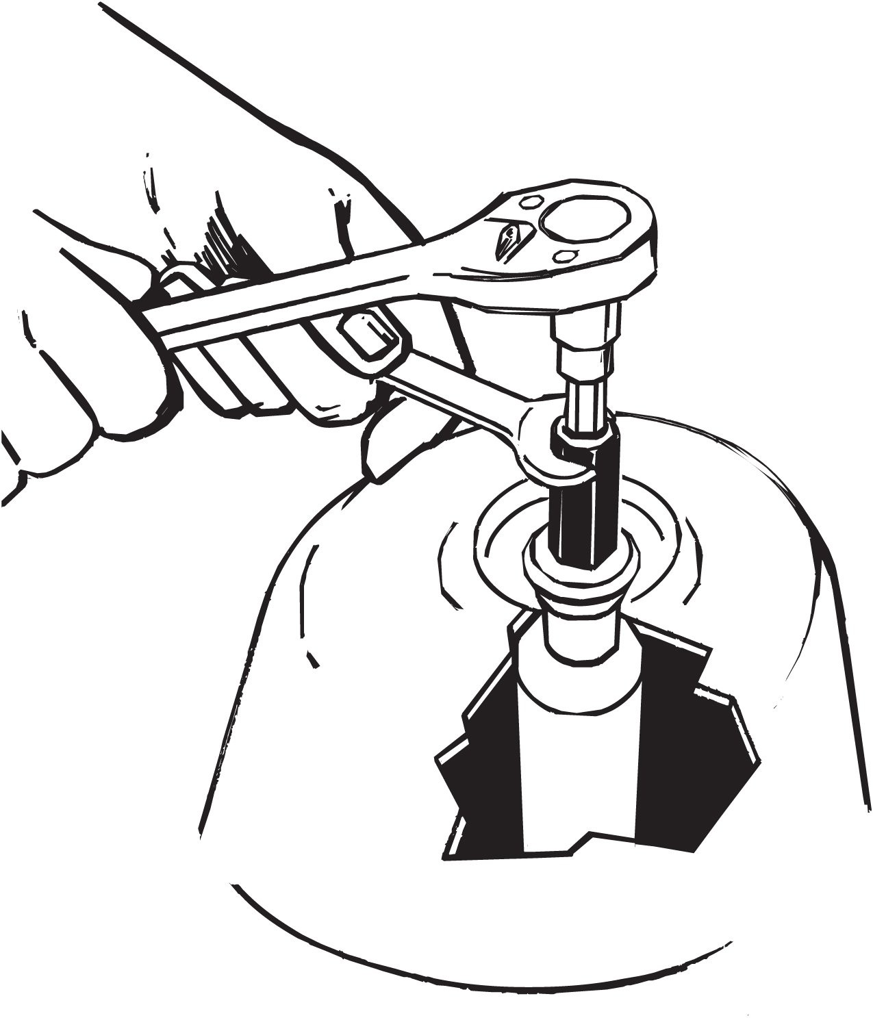 Lisle 20400 Universal Shock Absorber Tool