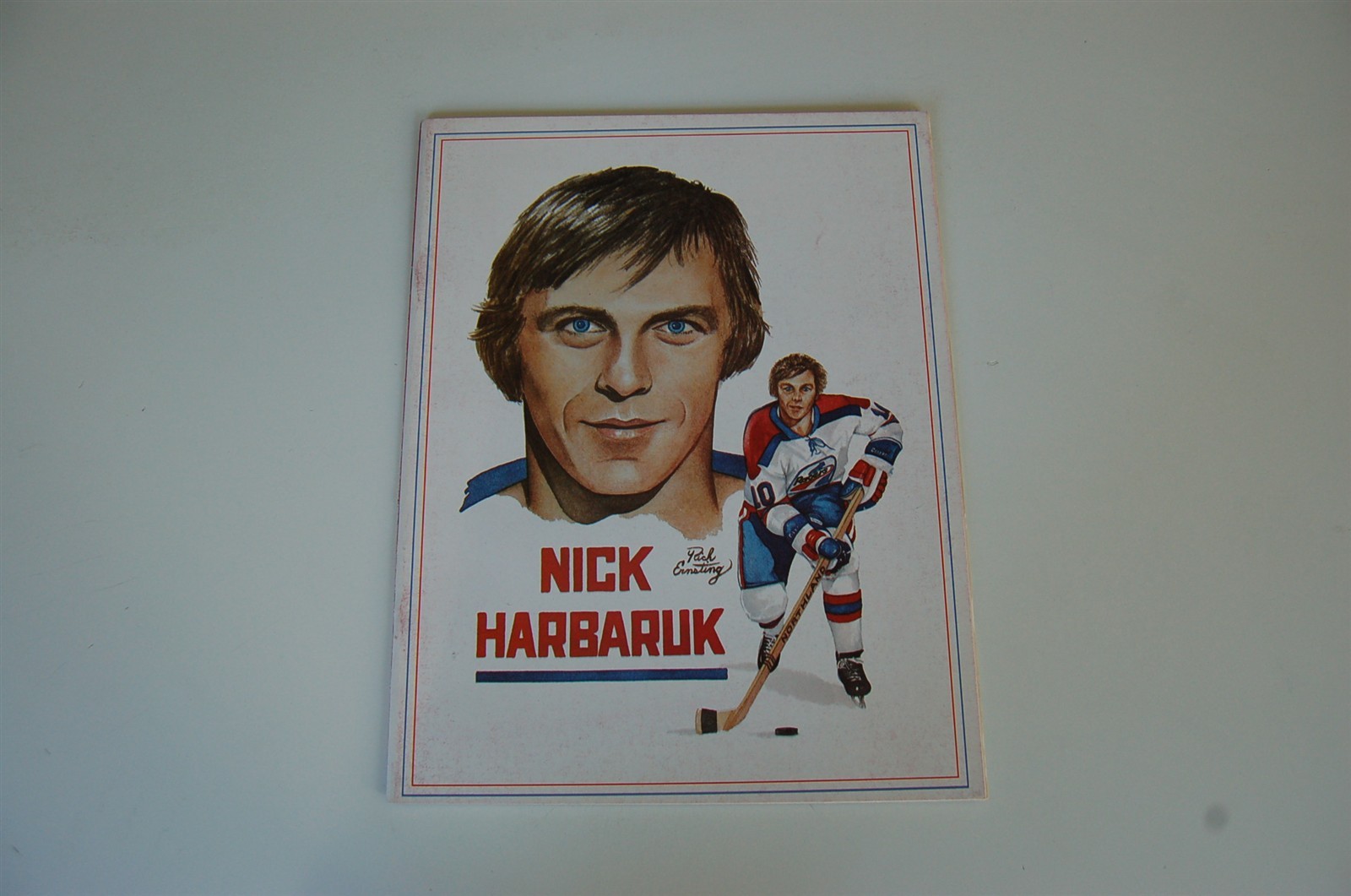 1976 Indianapolis Racers - Winnipeg WHA Hockey Program Nick Harbaruk Cover