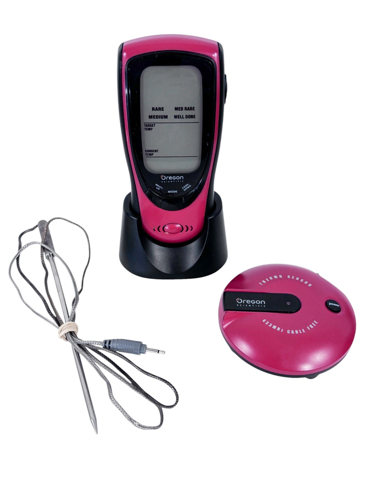 Oregon Scientific Wireless BBQ Thermometer AW131 Grill Right Wireless Talking