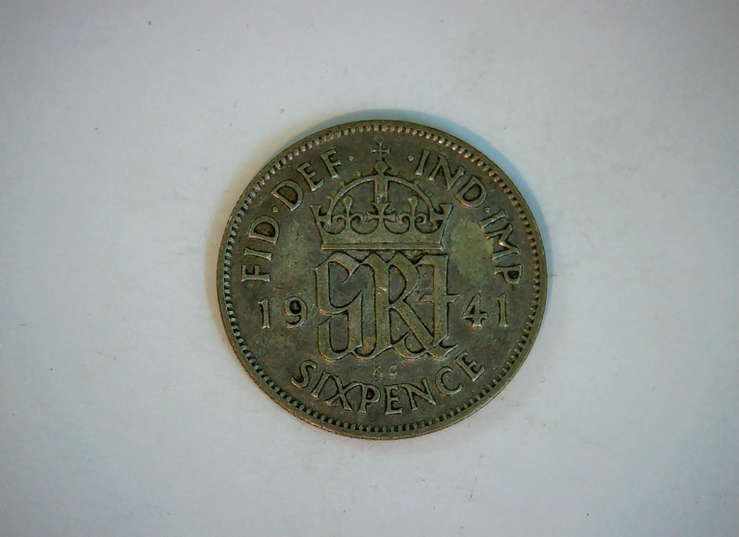United Kingdom 1941 Sixpence George VI Sixpence Coin