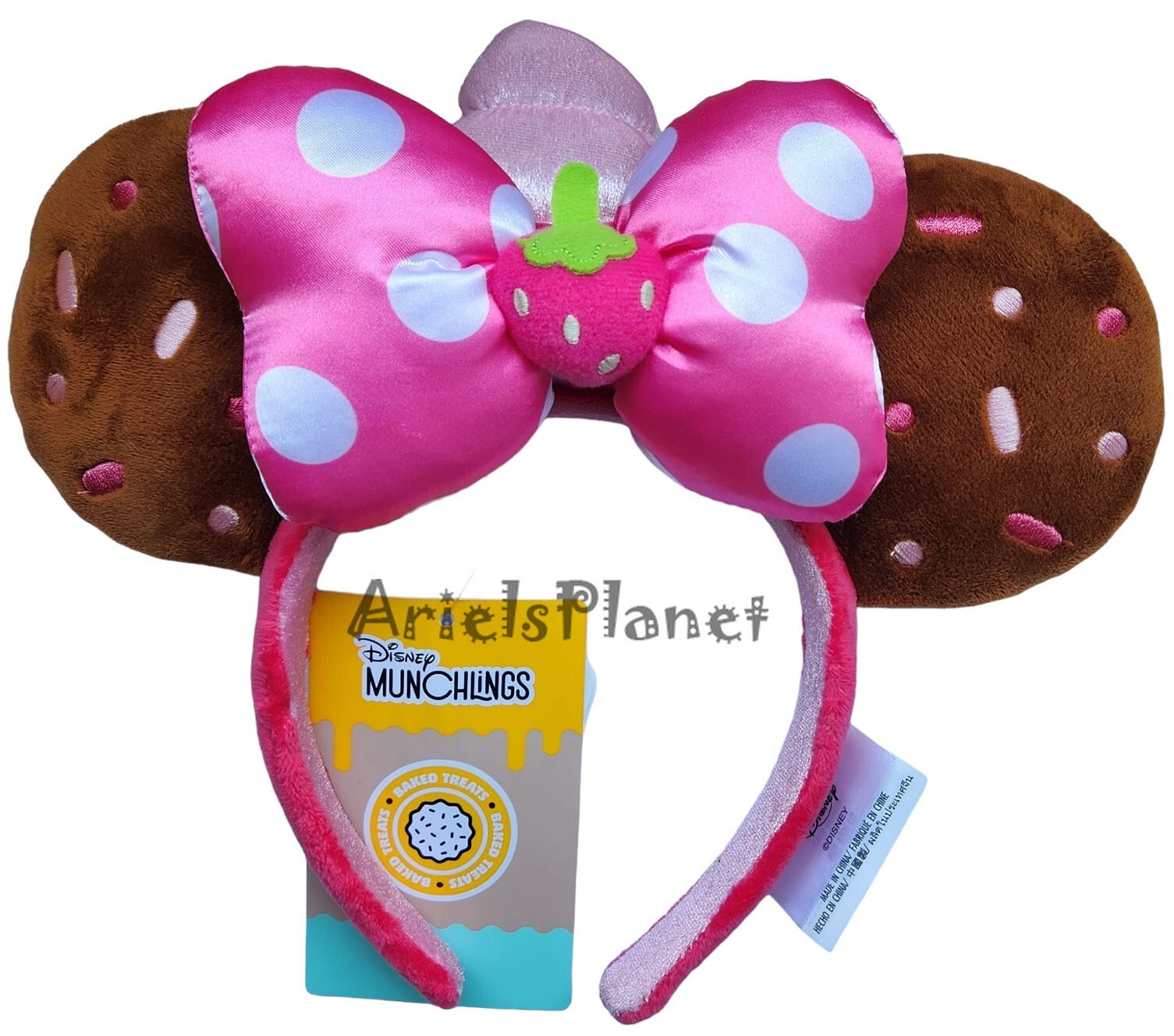Disney Parks Minnie Mouse Strawberry Cupcake Munchlings Ear Headband for Adult