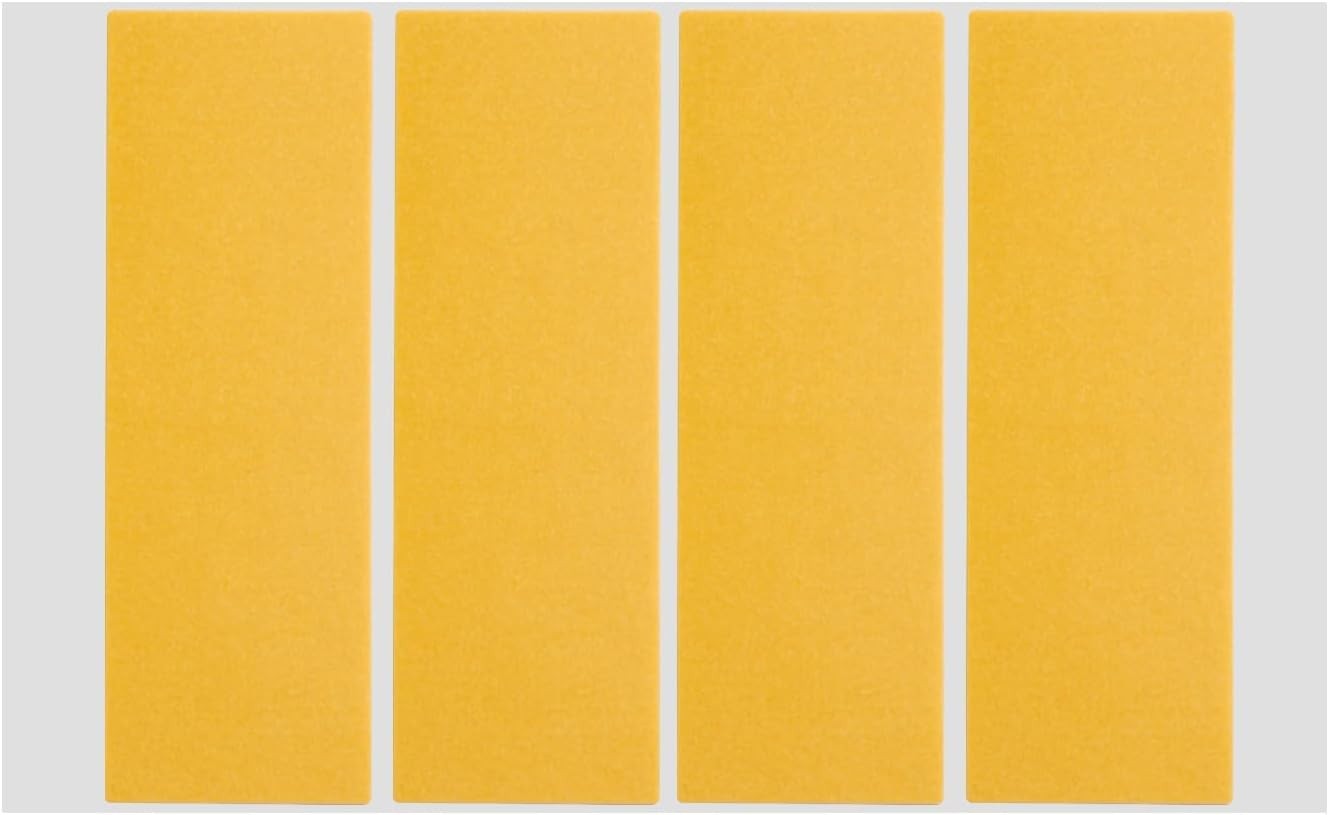 Yellow Heel Lift Adhesive Mesh Strips - Secure Height Increase Solution | 4 Pcs