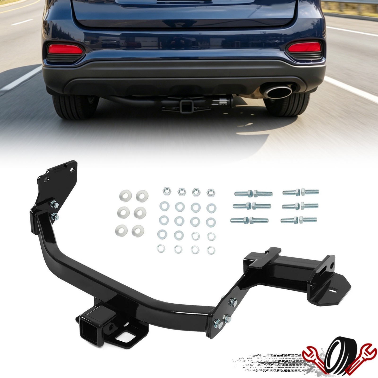 Class 3 Trailer Hitch 2'' Receiver For Hyundai Santa Fe Kia Sorento 2021-2026