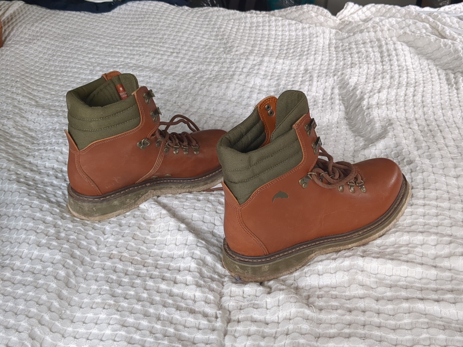 SIMMS Freestone Felted Fishing Wading Boots Size 8 Brown