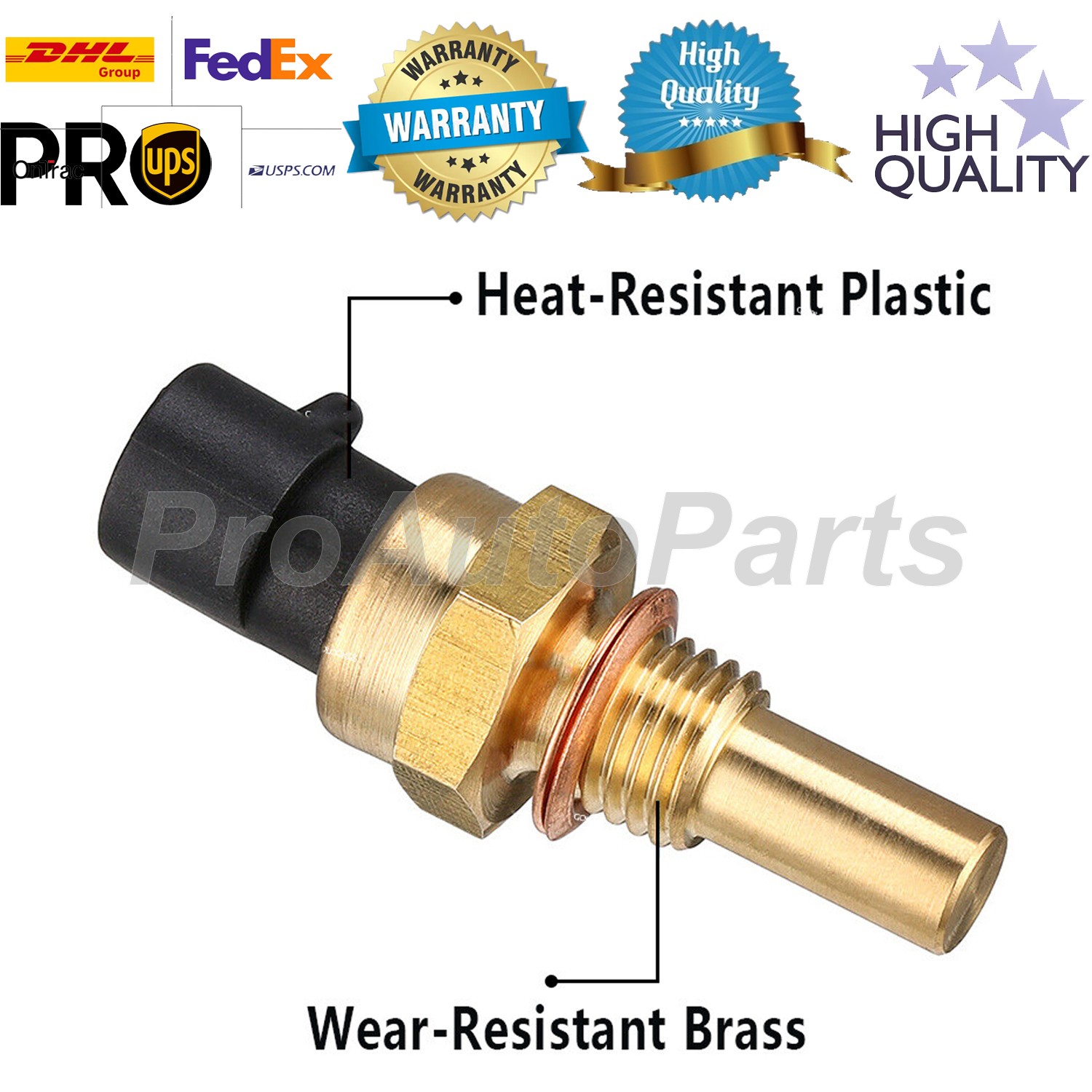 Coolant Temperature Sensor Water Temp Sender for GMC Chevrolet Pontiac Cadillac