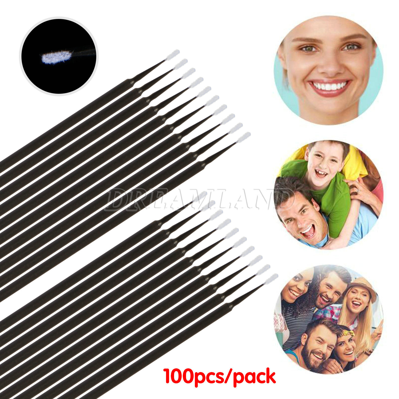 Dental Disposable Microbrush Micro Brush Applicator Tips Ultrafine Fine Regular