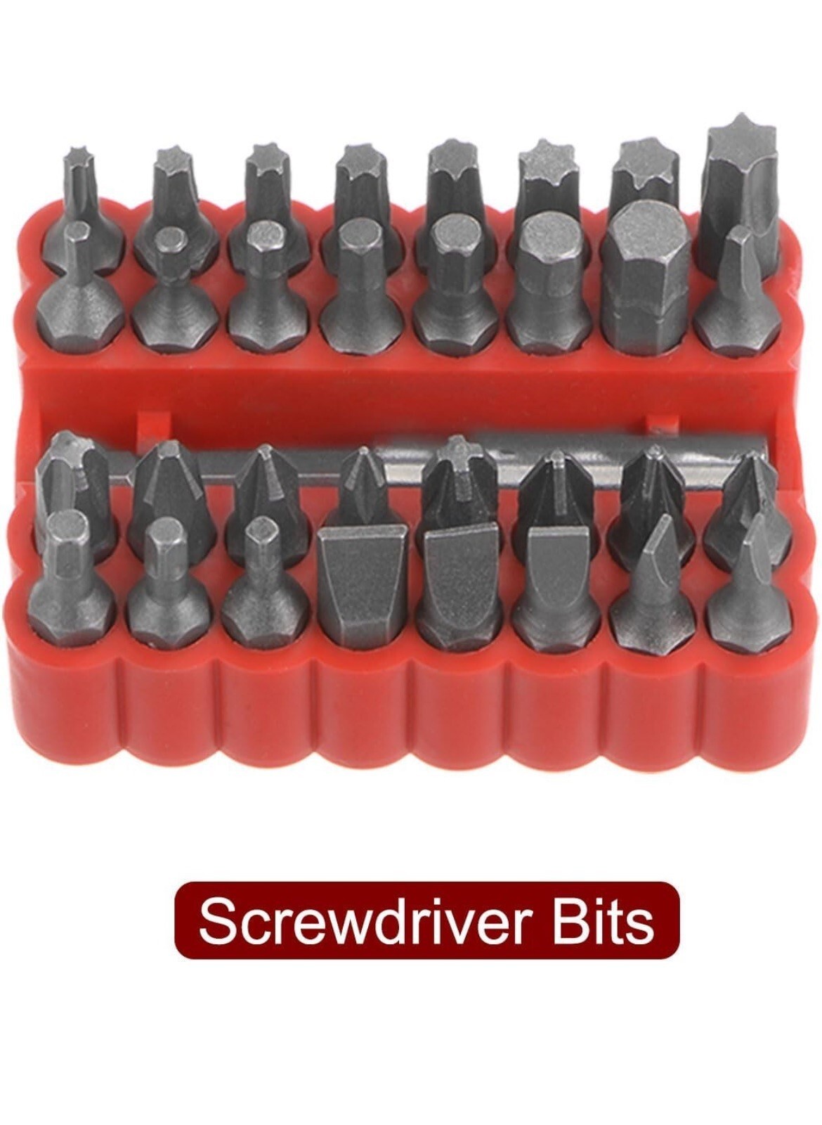 33pcs Screwdriver Bit Set Hex Head Drill Bit Collection with 1/4 Extender