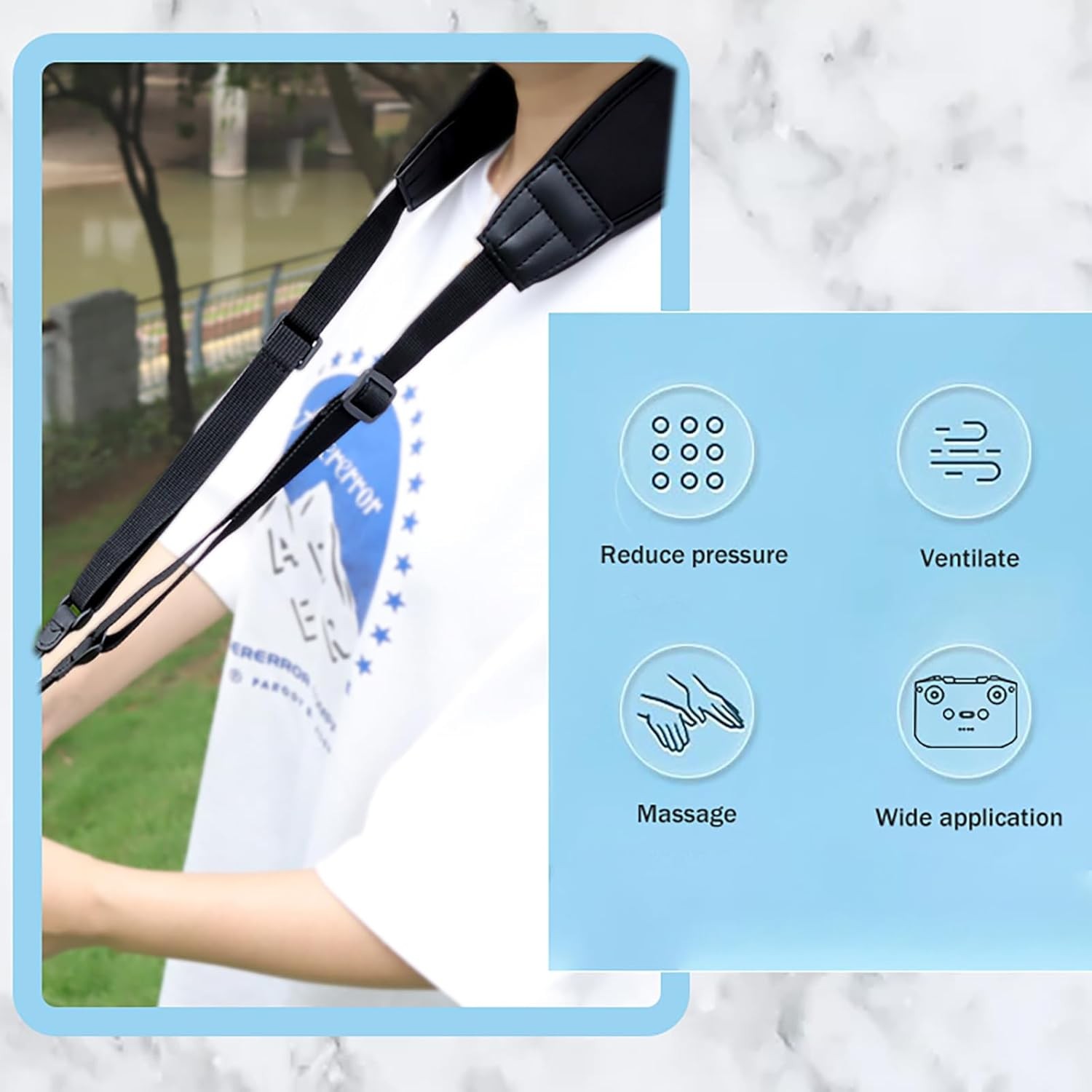 LICHIFIT Neck Strap Decompression Massage Lanyard for DJI RC-N1 / RC-N2 -...