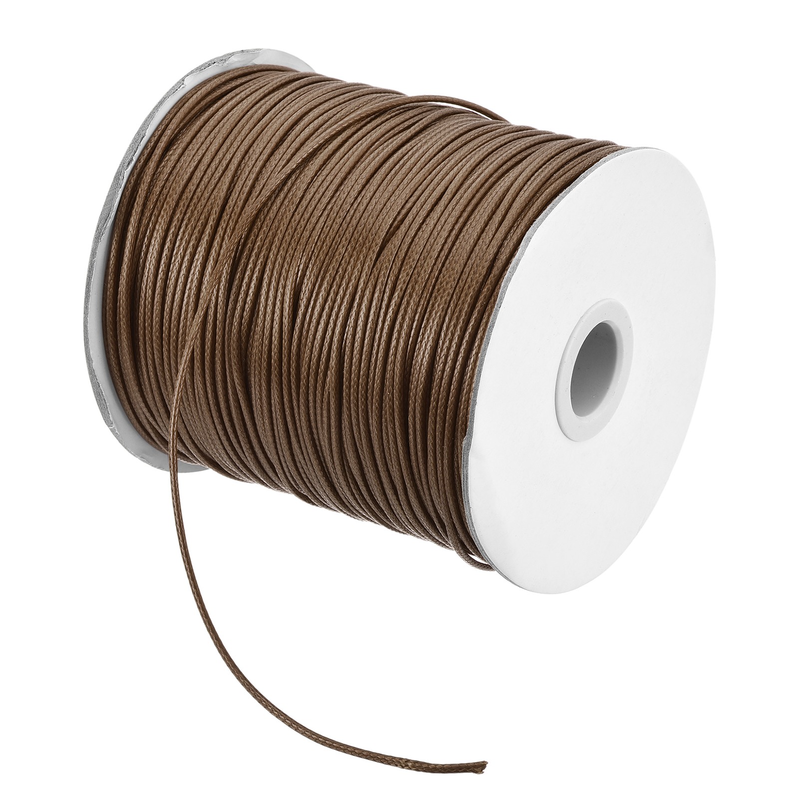 Brown 1.5mm Waxed Cord 175 Yard Wax Bead Thread String for Jewelry Making