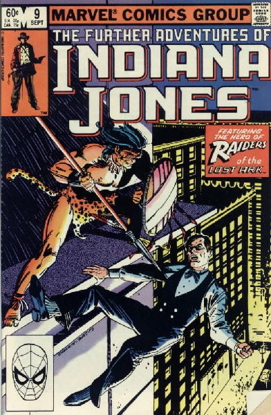 The Further Adventures of Indiana Jones Comic Book #9 Marvel 1983 VERY HI GRADE