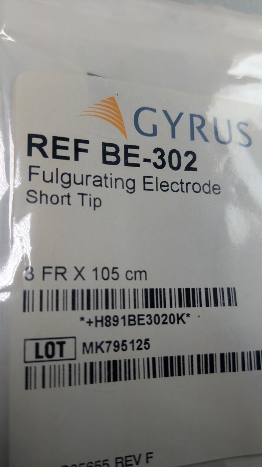 Cyrus ACMI BE-302 Fulgurating Electrode - Short tip