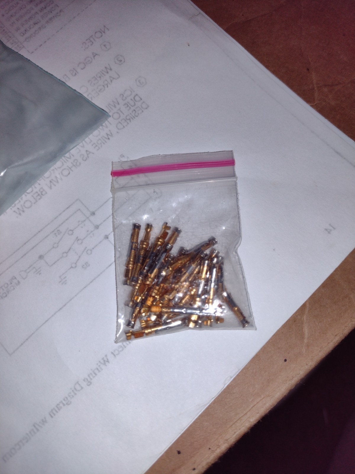 Sub D FEMALE contacts Gold Plated