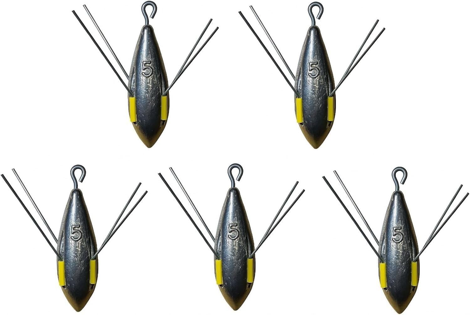 5 DISTANCE GRIPPER SEA FISHING  WEIGHTS GRIP BREAKAWAYS ALL SIZES 2.3.4.5.6.7 oz