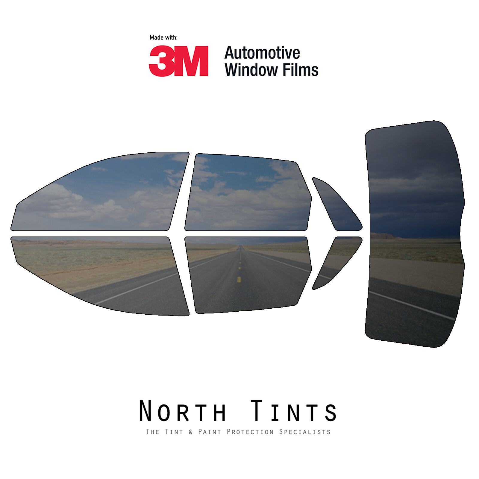 3M COLOR STABLE PreCut Window Tint Glass Film for Audi Q3 2019-2025