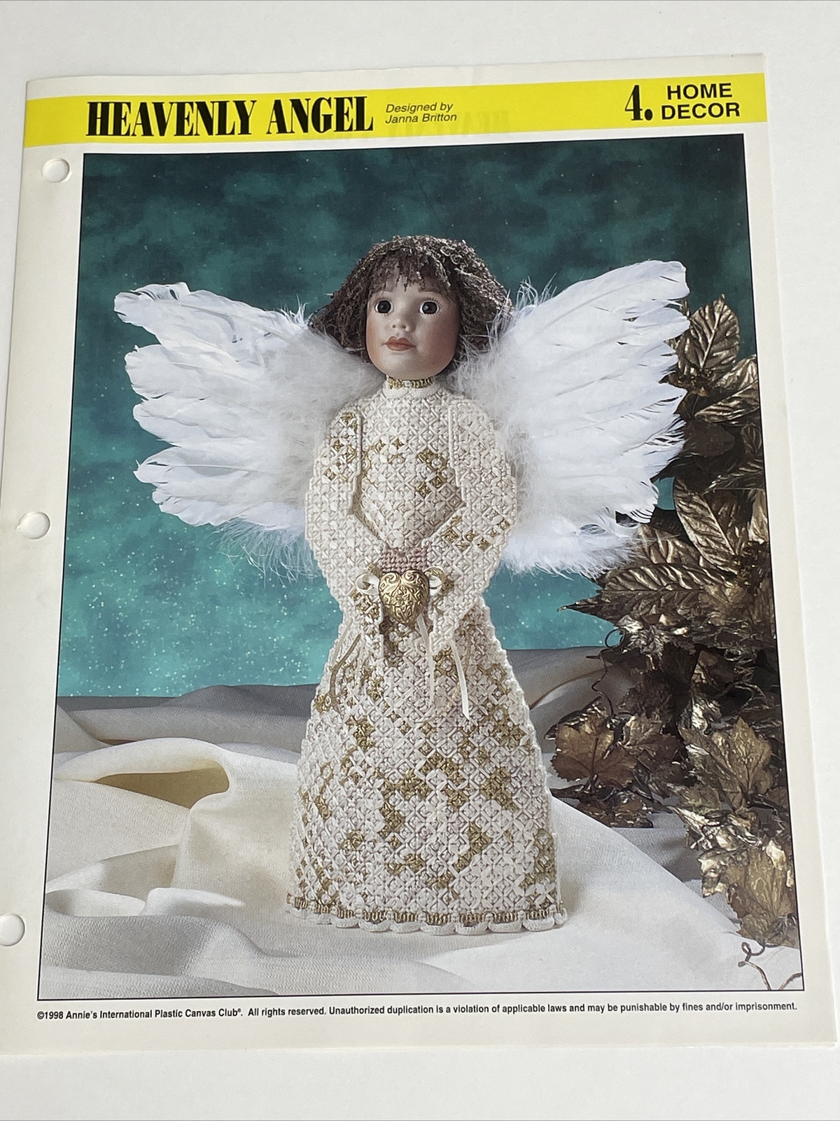 Heavenly Angel Home Decor Annie's Plastic Canvas Pattern