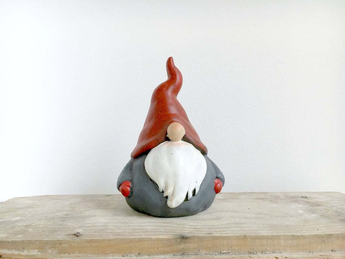 Latex mold for concrete, plaster, resin and more, Gnome/nordic tomte nisse (L)