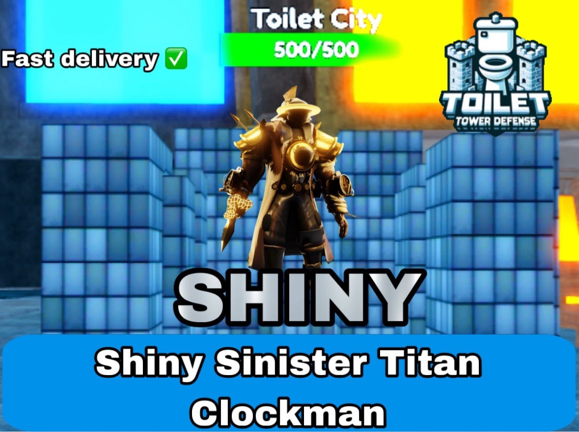 SHINY SINISTER TITAN CLOCKMAN - TOILET TOWER DEFENSE - TTD UNIT