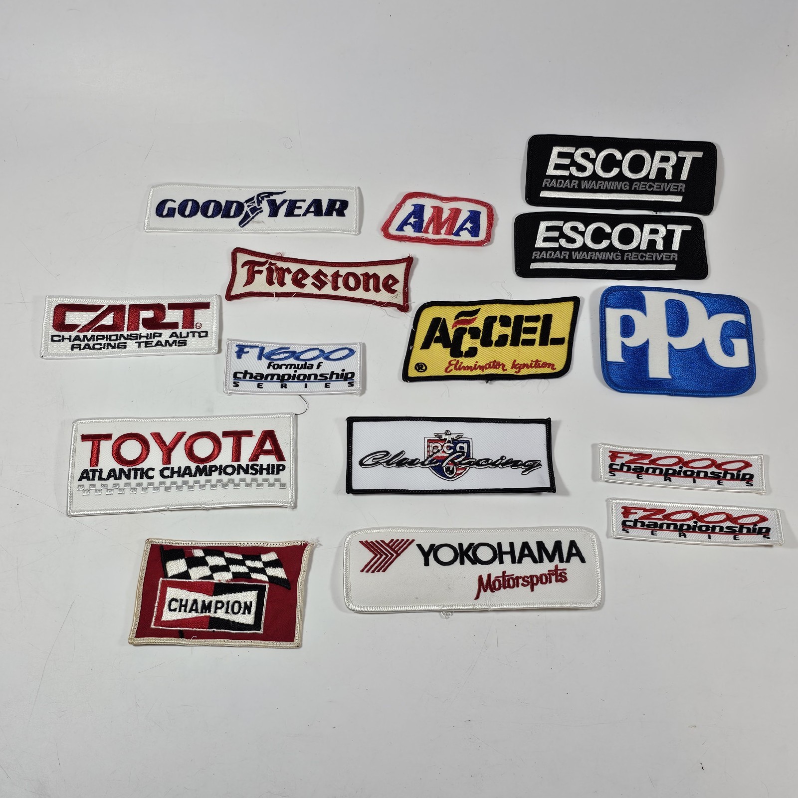 Vintage Embroidered Patches Sportscar Racing Lot Of 15