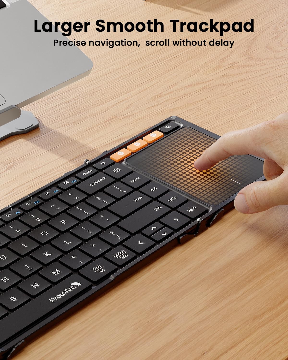 Protoarc Foldable Keyboard Touchpad Xk01 Tp Folding Portable Keyboard Full Size
