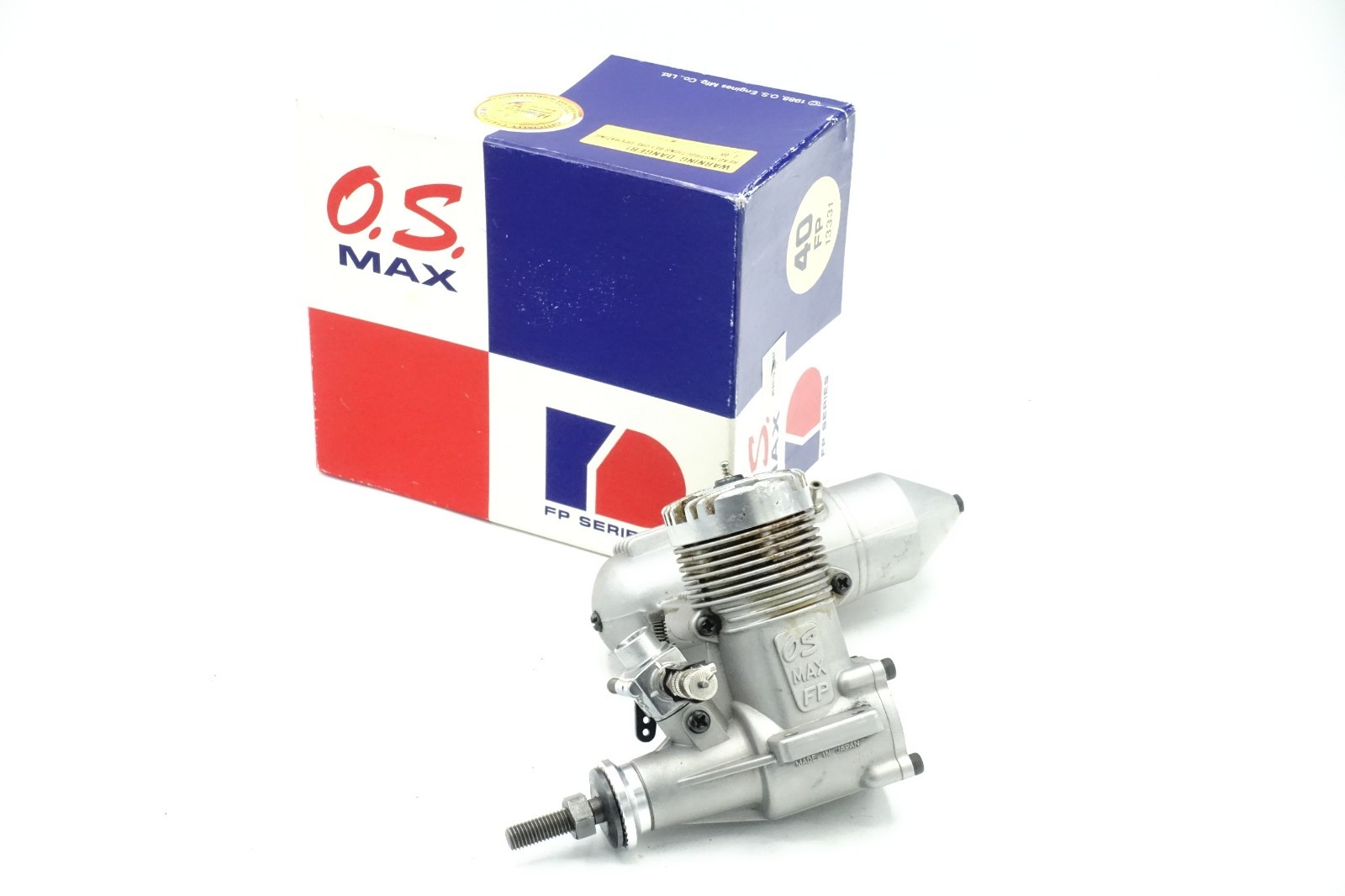 Vintage O.S Max FP 40 RC Airplane Engine with  Muffler Has Compresion