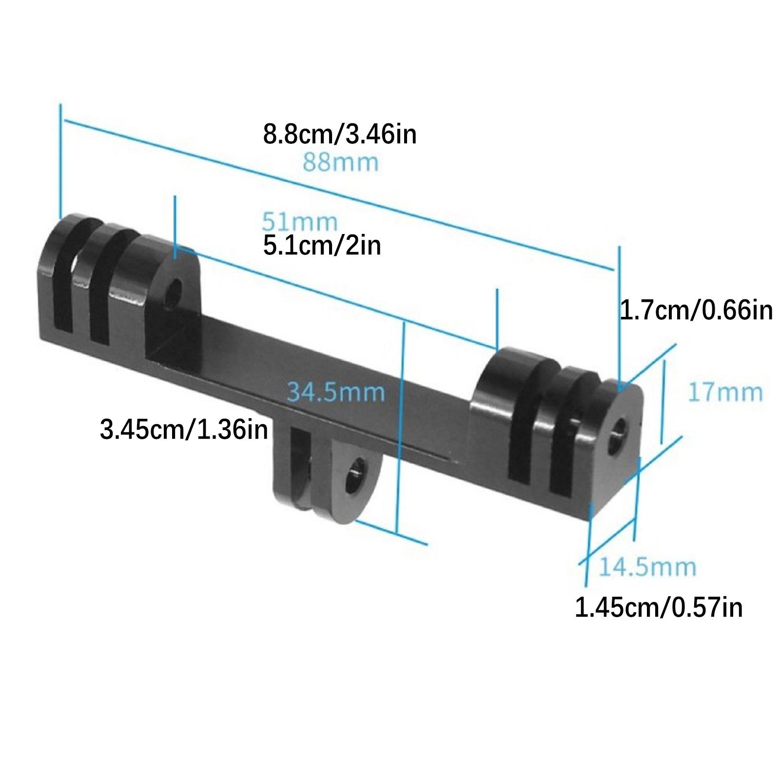 Aluminum Outdoor Flash Light Camera Mount Bracket Bridge Extension Holder