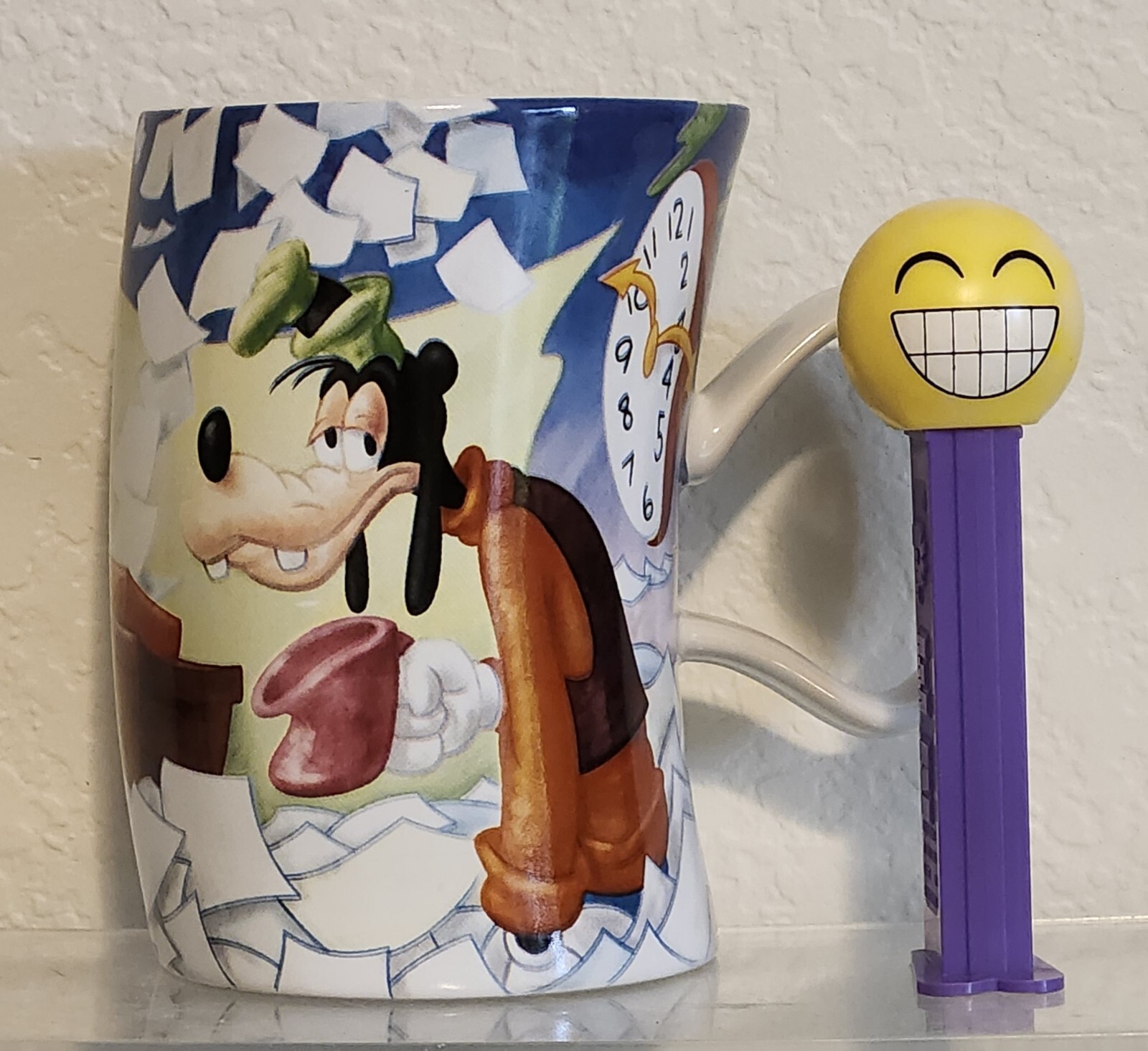 Goofy Mug Crooked "Everything's Clearer after my 1st cup" Disney Store Exclusive