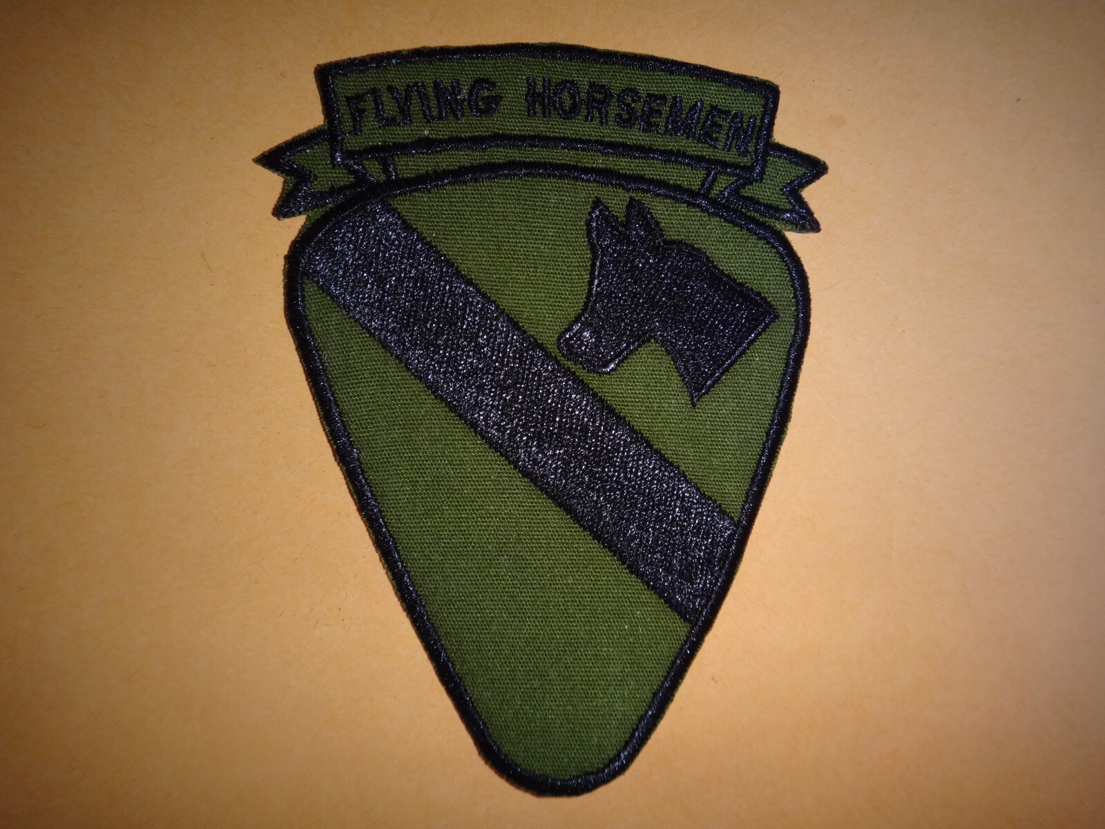 US 1st Cavalry FLYING HORSEMEN In Central Highlands Vietnam War Subdued Patch