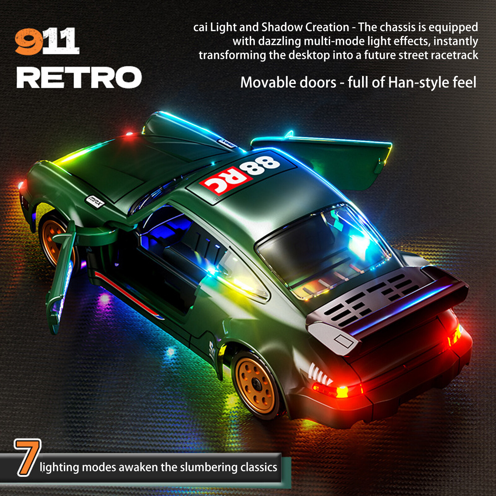 1:43 High-Speed Full Proportional Gyroscope 4WD 2.4G Remote Control SimulationT5