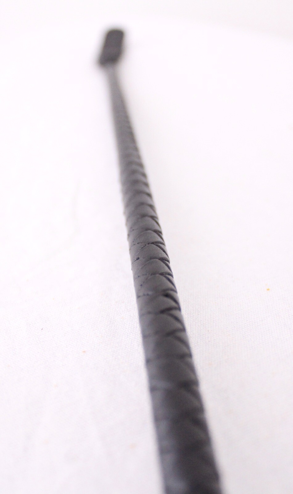 Riding Crop Horse Whip, Genuine Braided Leather Grip,Shaft & Leather Slapper