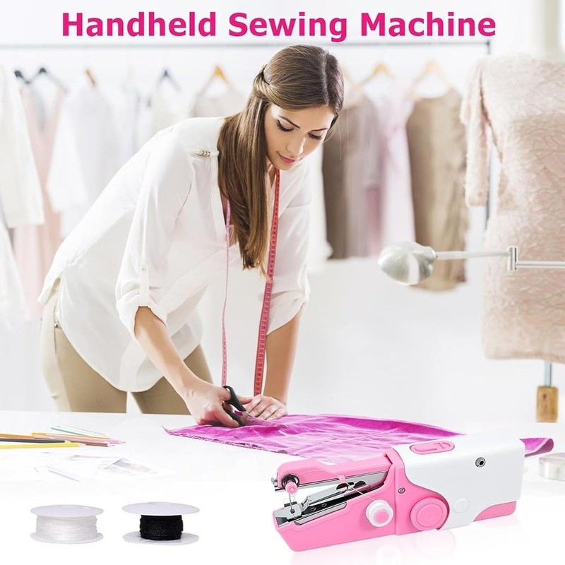 Mini Handheld Sewing Machine Portable Electric Quick Repair Kit Beginners New