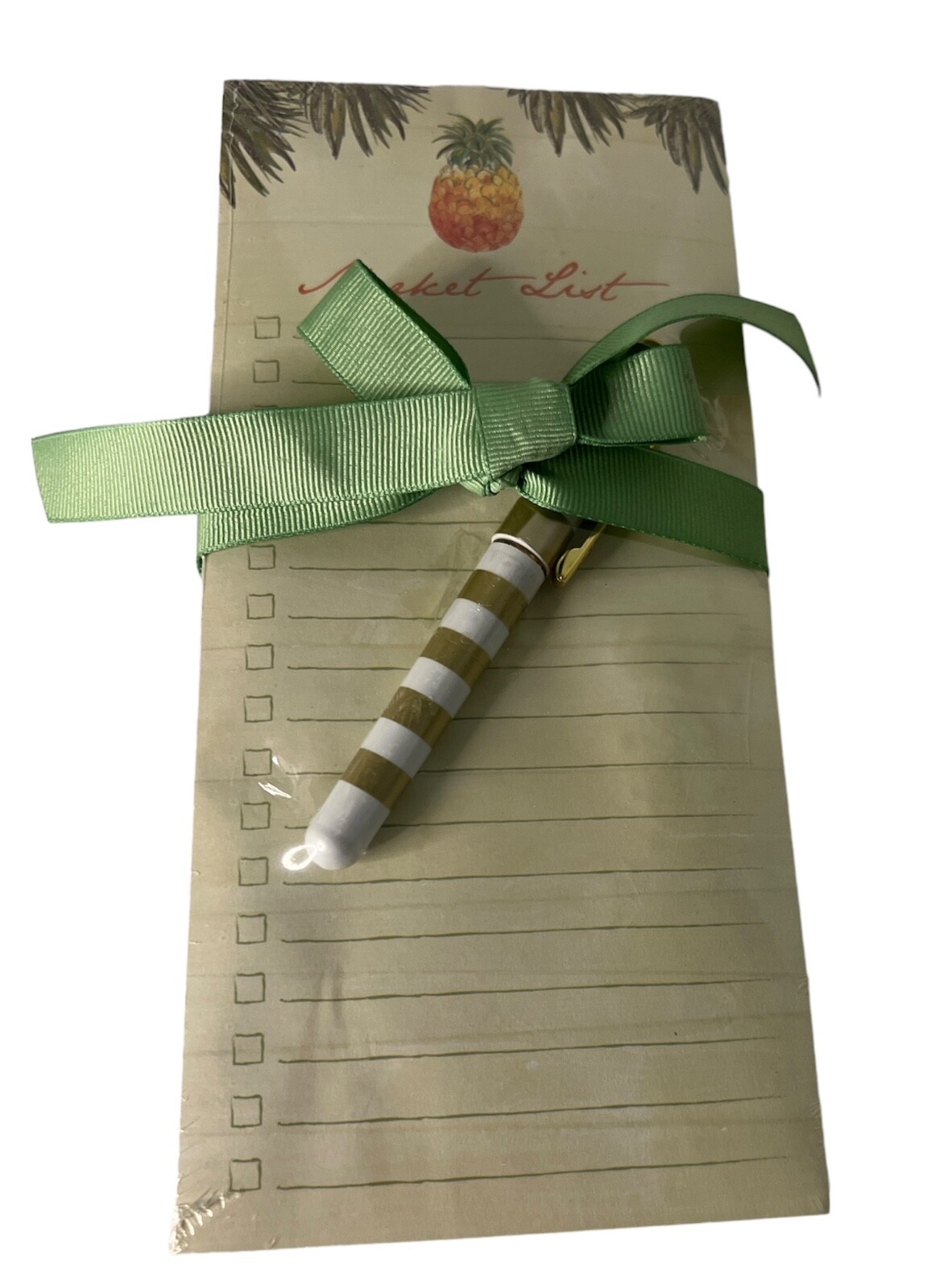 Pineapple Bundle Card Holder ... Stencil ... Notepad & Pen ... Paper Weight